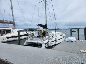 exterior, Dean 365, catamaran for sale