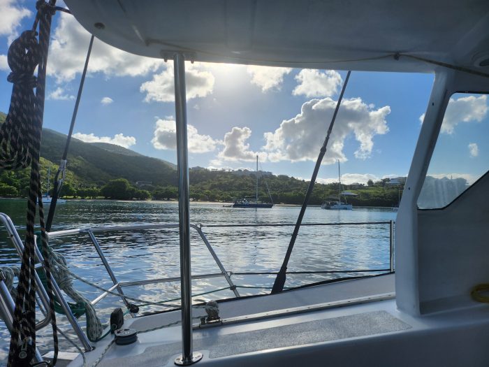 cockpit, Dean 365, catamaran for sale