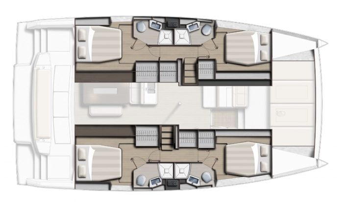 diagram, Bali 4.6, catamaran for sale