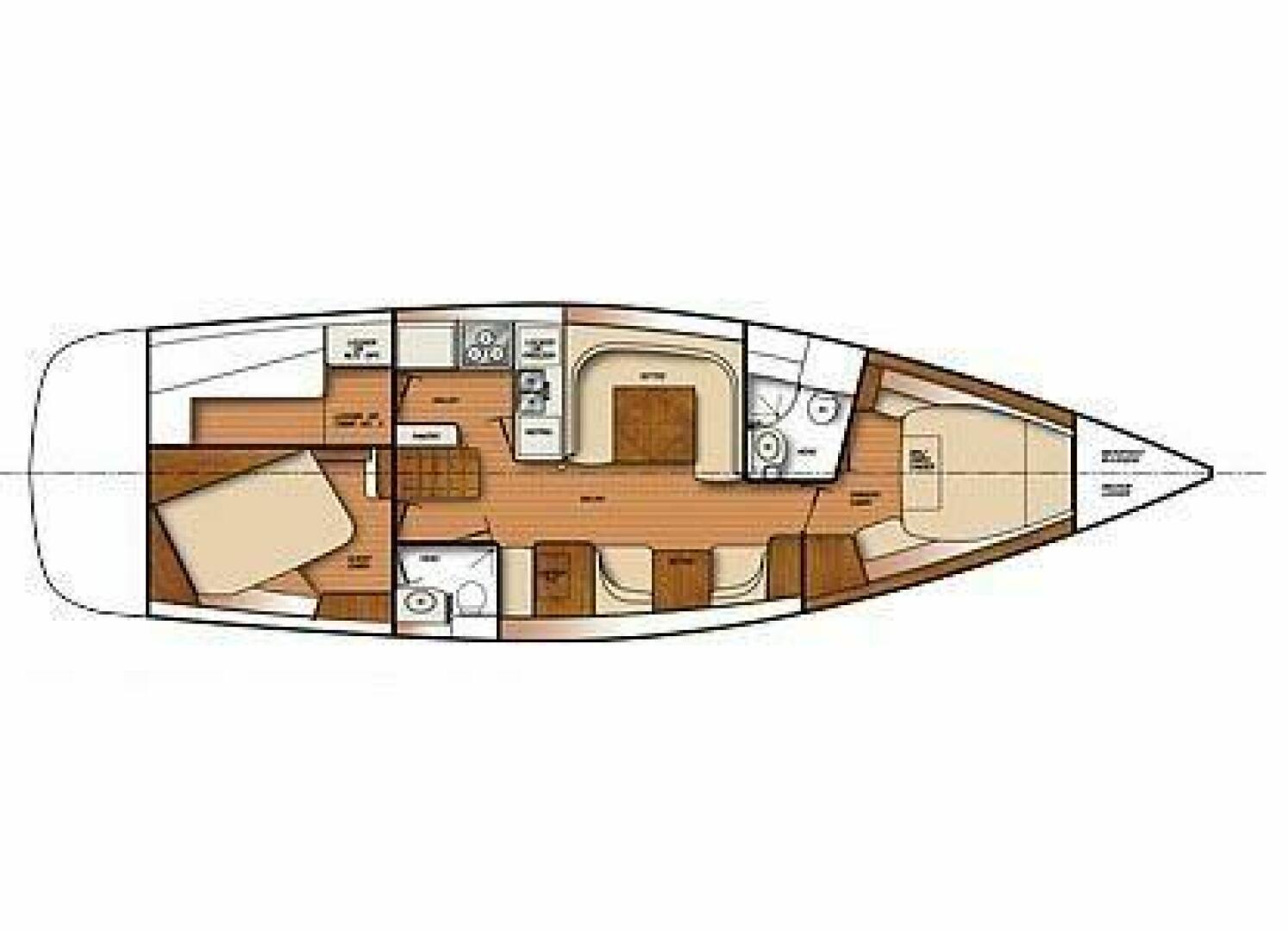 diagram, Catalina 445, sailboat for sale