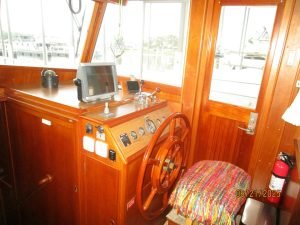 navigation station, Grand Banks 36 Europa, trawler for sale