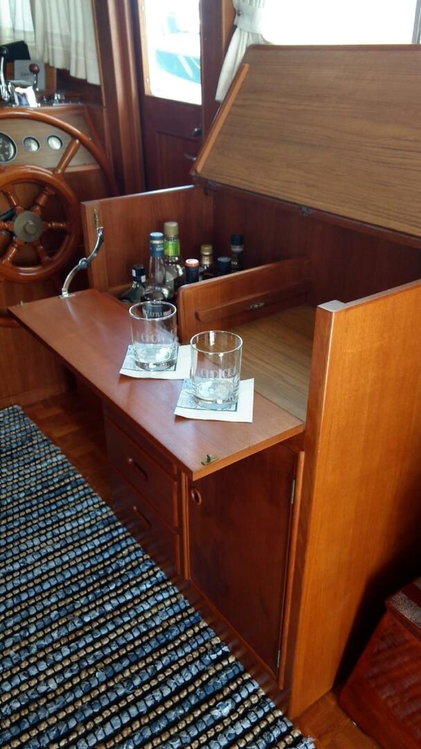 navigation station, Grand Banks 36 Europa, trawler for sale