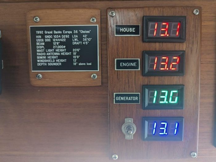 electrical, Grand Banks 36 Europa, trawler for sale
