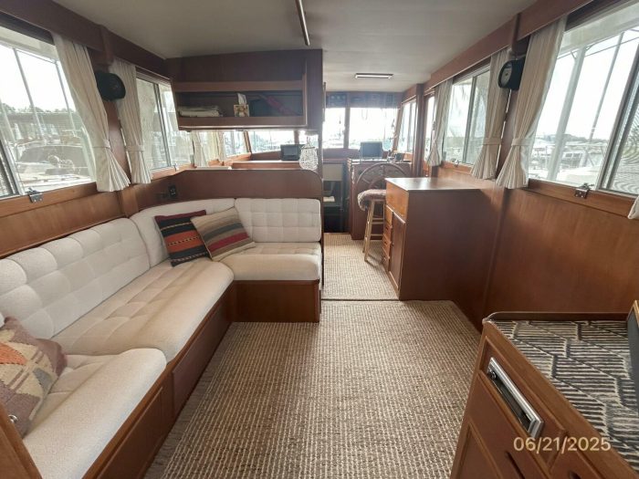 navigation station, Grand Banks 36 Europa, trawler for sale