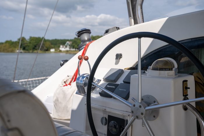 exterior, Privilege 435, catamaran for sale