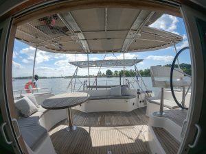 exterior, Privilege 435, catamaran for sale
