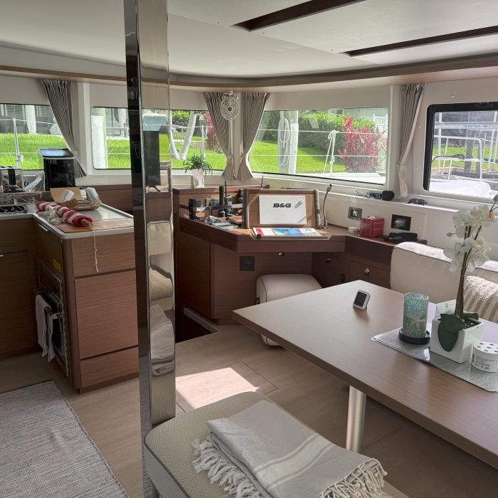 navigation station, Lagoon 46, catamaran for sale