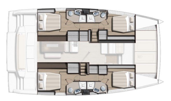 diagram, Bali 4.6, catamaran for sale