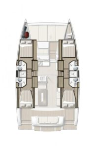 diagram, Bali 4.2, catamaran for sale
