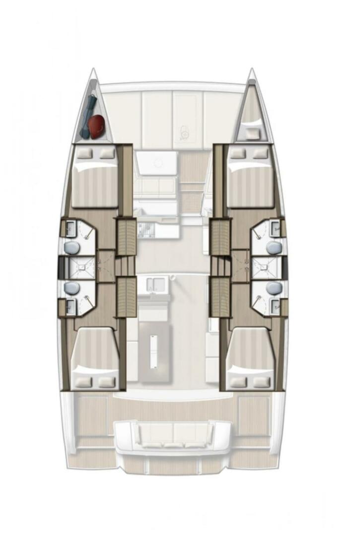 diagram, Bali 4.2, catamaran for sale