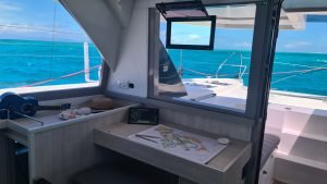 navigation station, Leopard 45, catamaran for sale