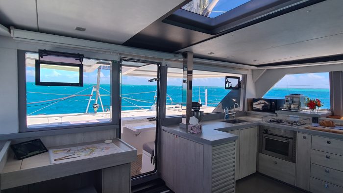 salon, Leopard 45, catamaran for sale