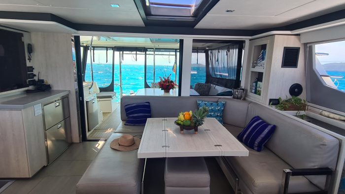 salon, Leopard 45, catamaran for sale
