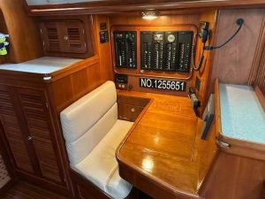 navigation station, Passport 545, sailboat for sale