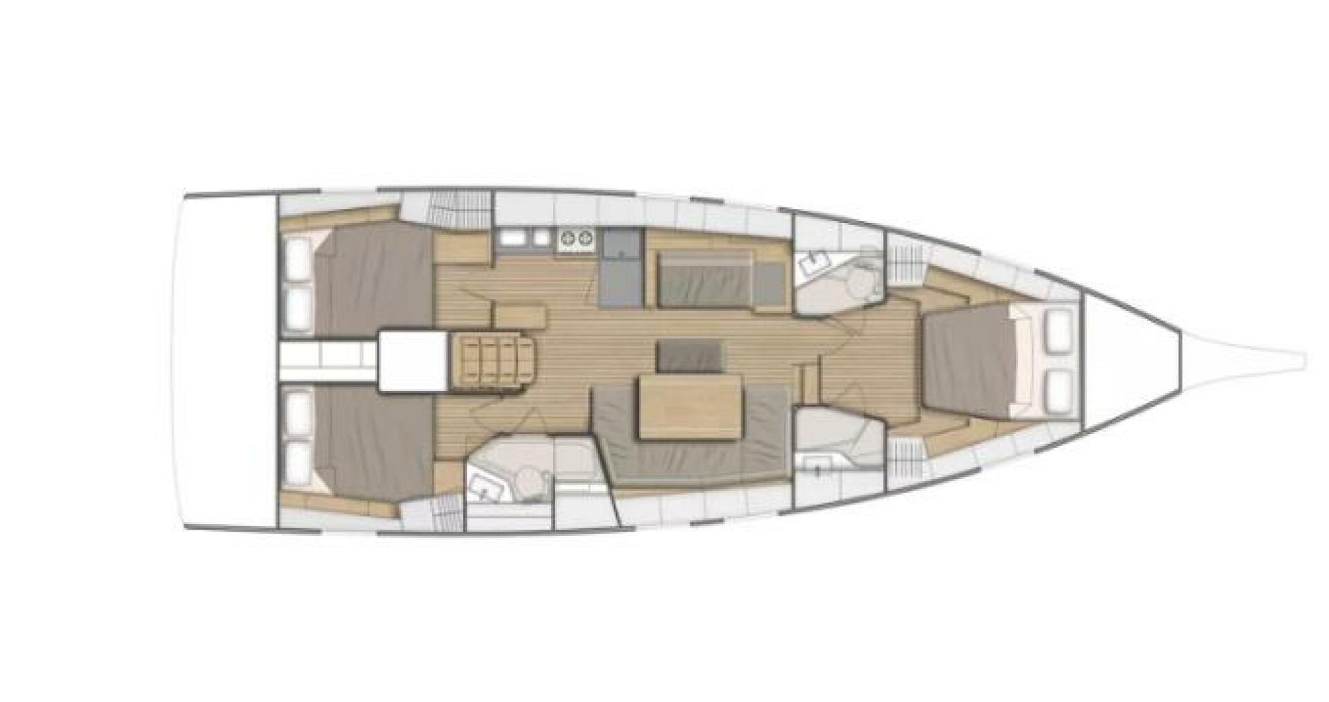 diagram, Beneteau 461 Oceanis, sailboat for sale