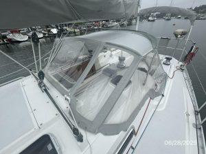 cockpit, Freedom 40, sailboat for sale