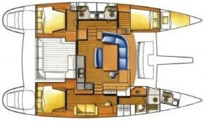 Lagoon 440 layout drawing 2