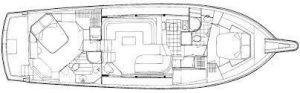 Hatteras 52 layout drawing 1