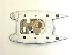 diagram, Lagoon 380, catamaran for sale