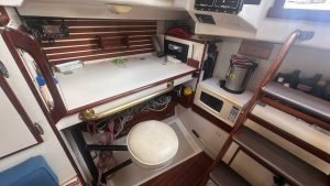 navigation station, Pearson 365 Ketch, sailboat for sale