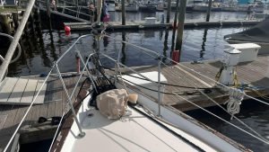 deck, Pearson 365 Ketch, sailboat for sale