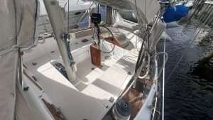 cockpit, Pearson 365 Ketch, sailboat for sale