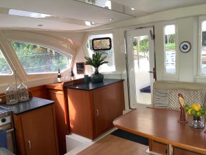 salon, Leopard 44, catamaran for sale
