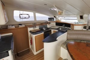 salon, Leopard 43, catamaran for sale