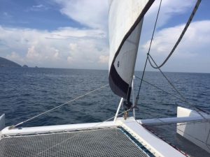 underway, Custom, catamaran for sale