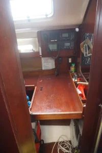 navigation station, Beneteau 45 First, sailboat for sale