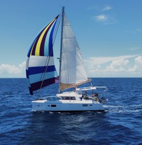 underway, Lagoon 420, catamaran for sale