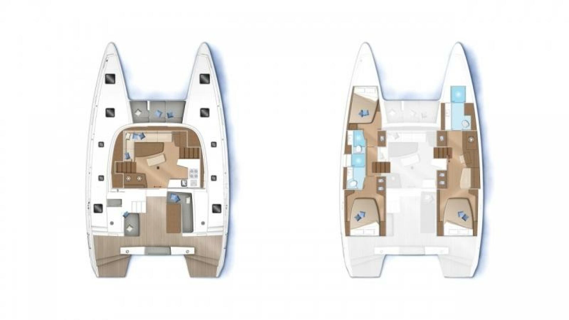 diagram, Lagoon 42, catamaran for sale
