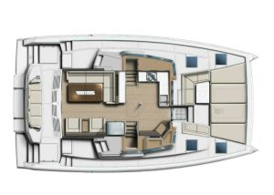 diagram, Bali 4.4, catamaran for sale