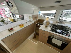 interior, Bali 4.4, catamaran for sale