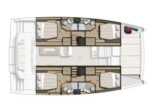 diagram, Bali 4.4, catamaran for sale