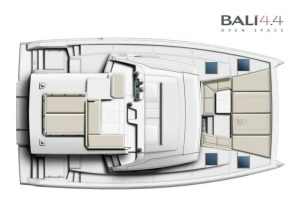 diagram, Bali 4.4, catamaran for sale