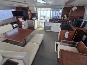 salon, Leopard 48, catamaran for sale