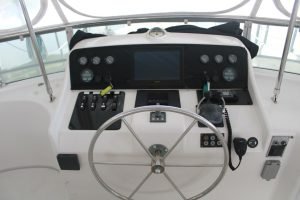 helm, Ocean Alexander 500, trawler for sale