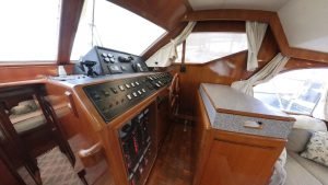 navigation station, Ocean Alexander 500, trawler for sale