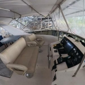 helm, Ocean Alexander 500, trawler for sale