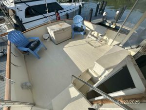 cockpit, Viking 44, trawler for sale