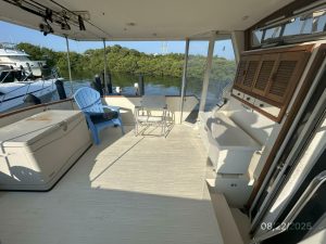 cockpit, Viking 44, trawler for sale