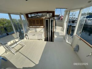 cockpit, Viking 44, trawler for sale