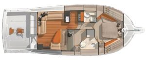 diagram, Cabo 40, trawler for sale