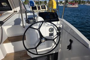 helm, Nautitech 46 Open, catamaran for sale