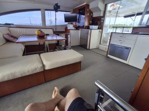 salon, Leopard 48, catamaran for sale