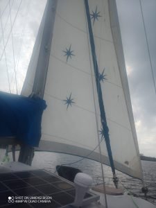 underway, Prout 37 Snowgoose, catamaran for sale