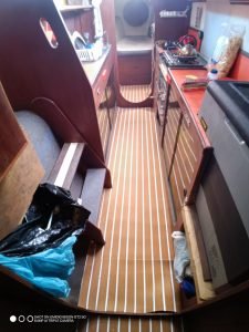 interior, Prout 37 Snowgoose, catamaran for sale