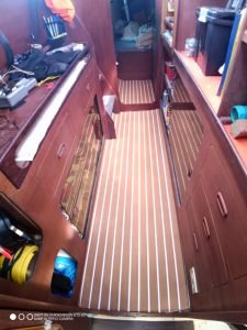 interior, Prout 37 Snowgoose, catamaran for sale