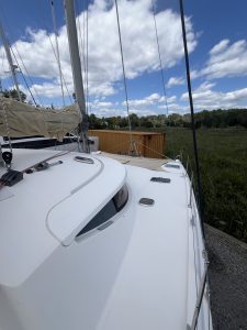 deck, FP 38 Athena, catamaran for sale